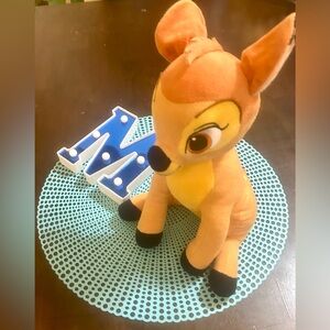 Disney Bambi Plush Stuffed Animal Disney Character Deer Sitting 12"
